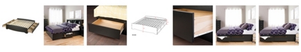 Prepac King Mate's Platform Storage Bed with 6 Drawers